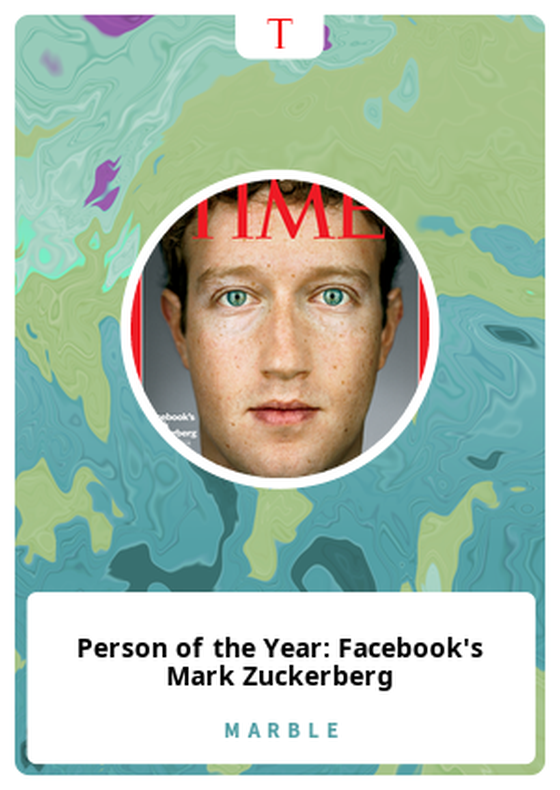 Person of the Year: Facebook's Mark Zuckerberg