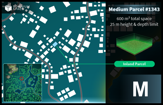 Medium #1343 (M) parcel in Somnium Space