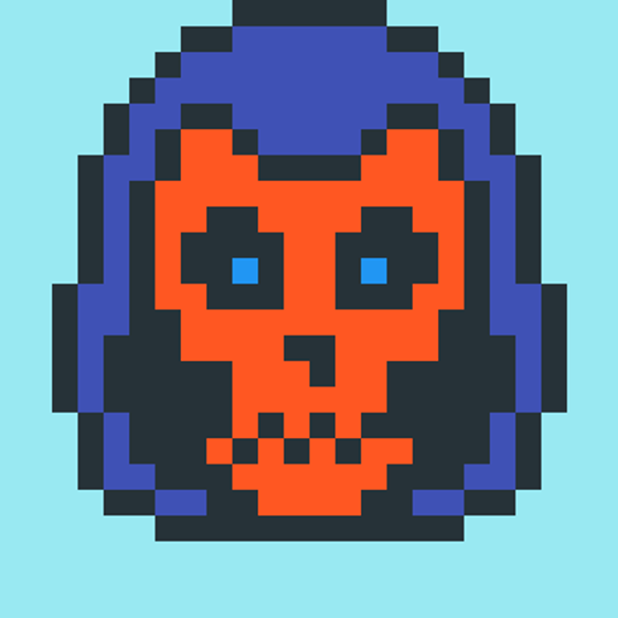 Hooded CryptoSkull #2172