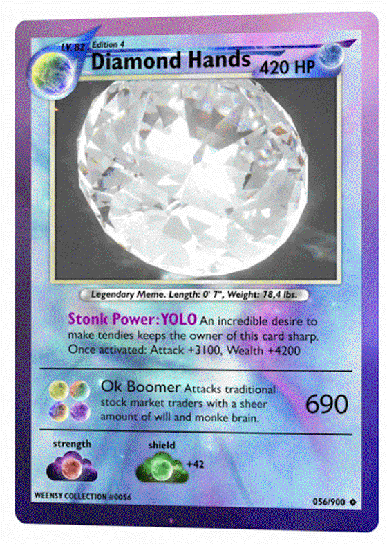 Diamond Hands (Edition 4) | #0056 Weensy Card Collection