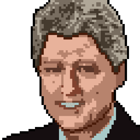 Bill Clinton #541 - USA President - ** Exclusive 1/1 Sale NFT **