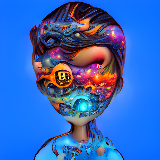 BGK Bitcoin Holder in Space - Bubblegum Kid #2030