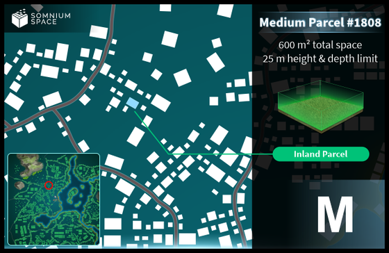 Medium #1808 (M) parcel in Somnium Space