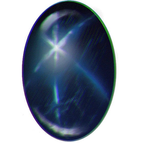 Star sapphire oval