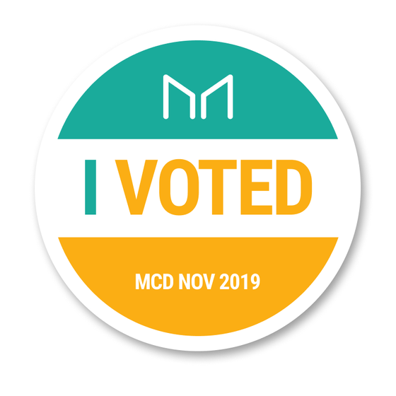 I VOTED MCD NOV 2019