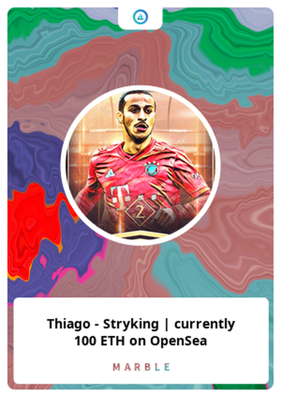 Thiago - Stryking | currently 100 ETH on OpenSea