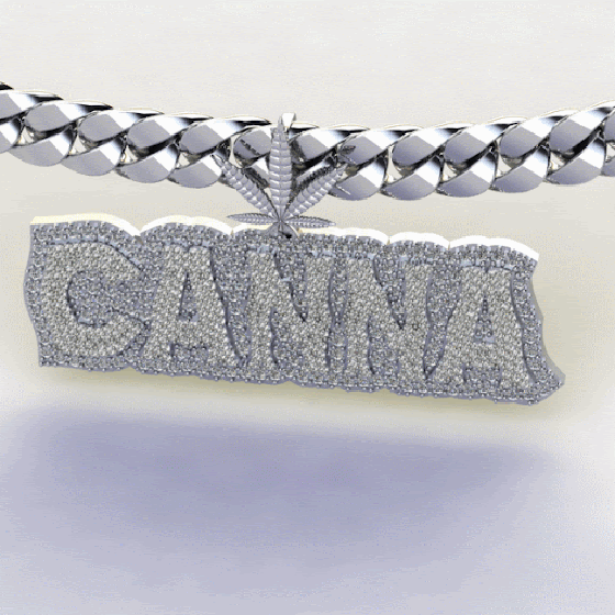 Canna Pendant 3D Wearable