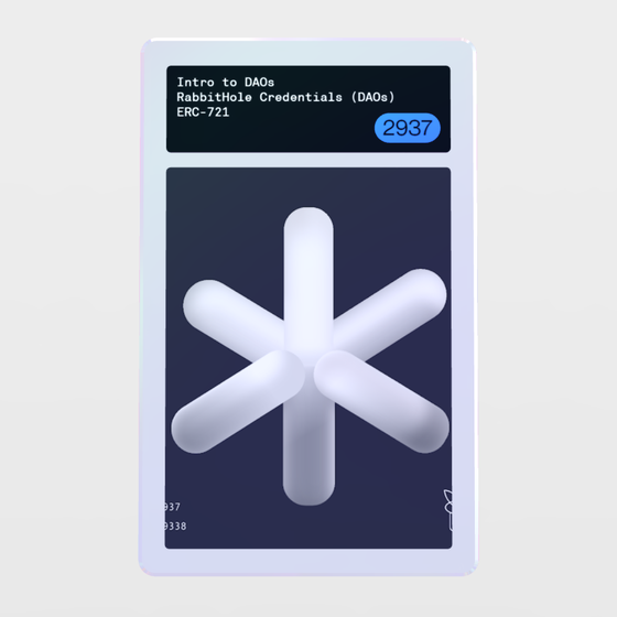 Minter Token - RabbitHole Credentials (DAOs) #2937