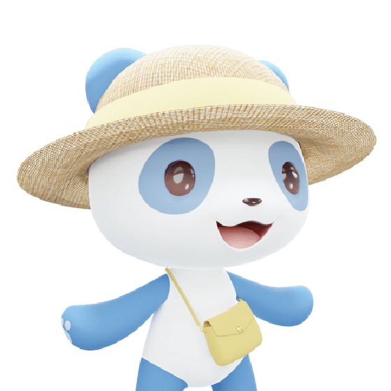 3D LEELEE-Straw hat-Blue-#20045