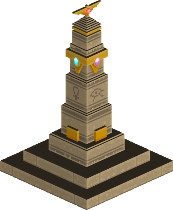 Large egyptian pillar