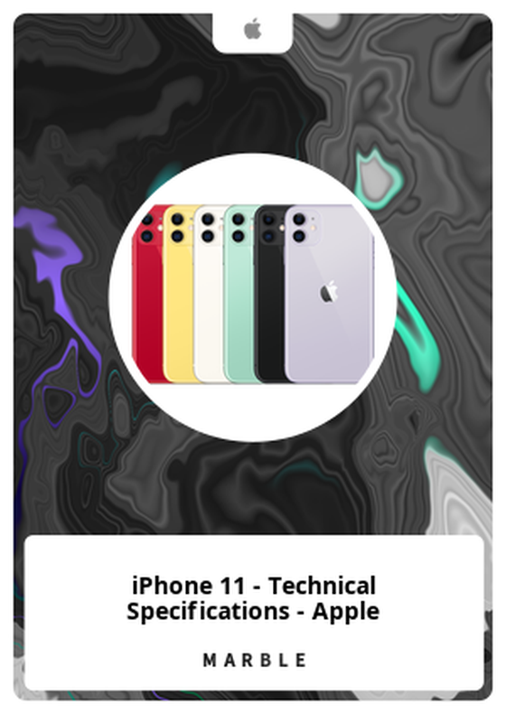 iPhone 11 - Technical Specifications - Apple