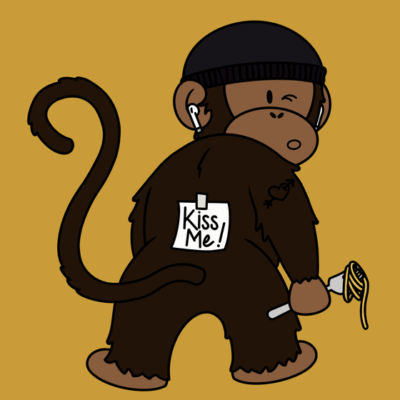 Kiss Me Monkey #7870