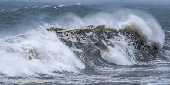 A wall of water