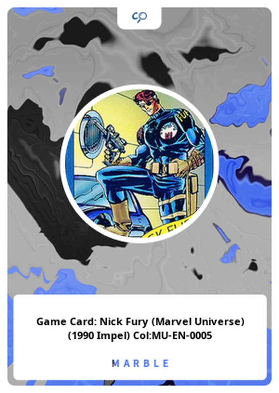 Game Card: Nick Fury (Marvel Universe) (1990 Impel) Col:MU-EN-0005