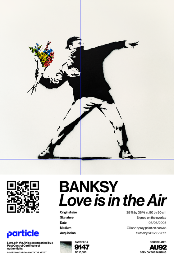 Banksy | Love Is In The Air #9147