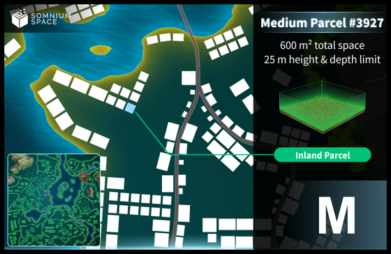 Medium #3927 (M) parcel in Somnium Space