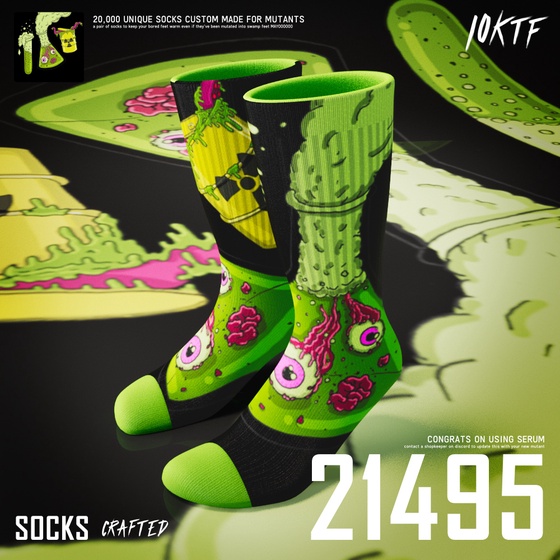 Mutant Crew Socks #21495