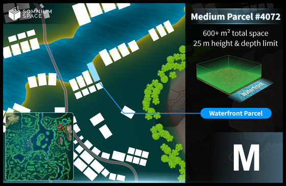 Medium #4072 (M) parcel in Somnium Space