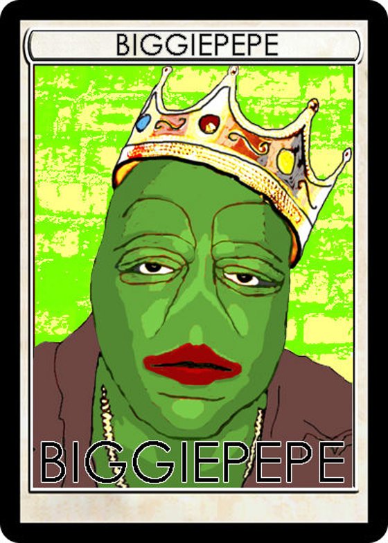 BIGGIEPEPE Series 5, Card 7 Rare Pepe Wallet 2017 Counterparty XCP NFT