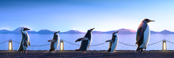 Five Penguins #3043