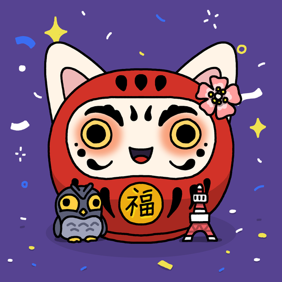 Neko Daruma #368