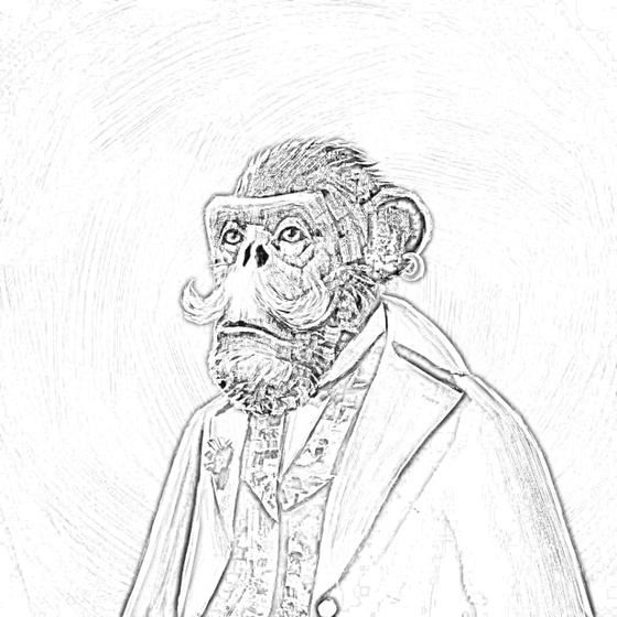 Sketchy Old Ape #726