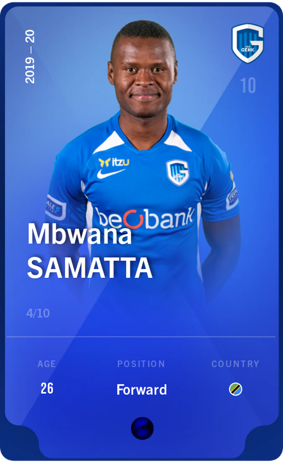 Mbwana Samatta 2019-20 • Super Rare 4/10