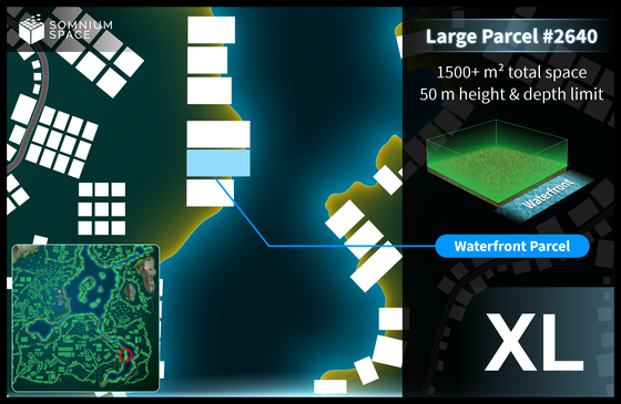 Extra Large #2640 (XL) parcel in Somnium Space