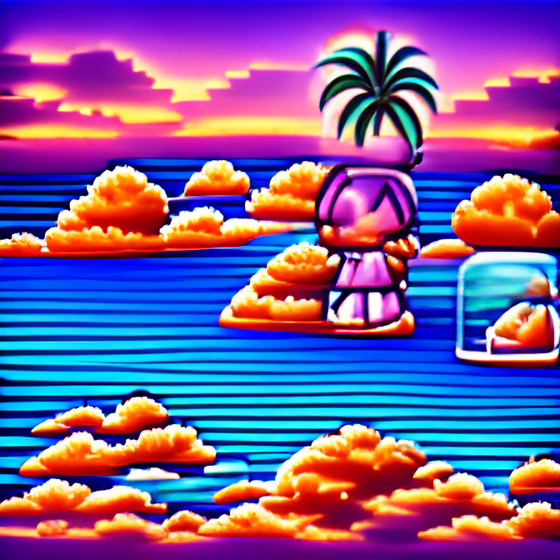 Vaporwave Sunset 5