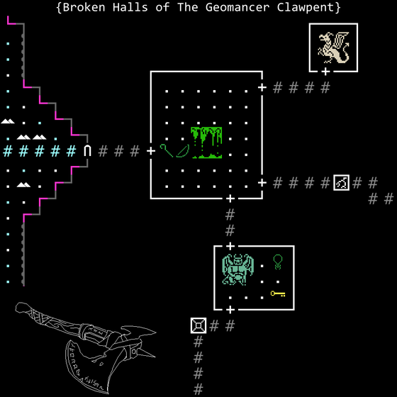 Broken Halls of The Geomancer Clawpent 