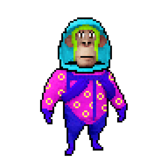 Pixel Radioactive Ape #723