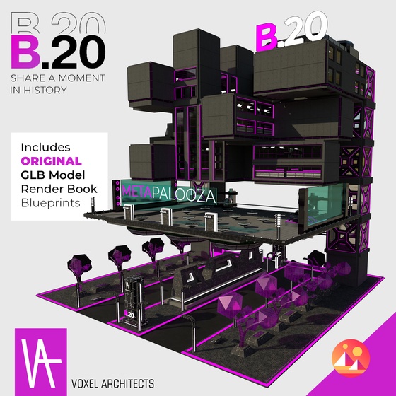 B.20 Decentraland Museum - by VoxelArchitects