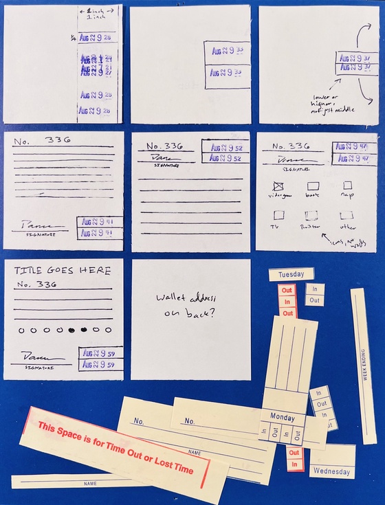 Time Card Design Process Sheet