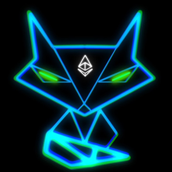 Blue Green E Neon Fox