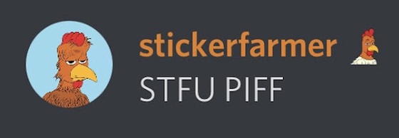 STFU PIFF -Stickerfarmer