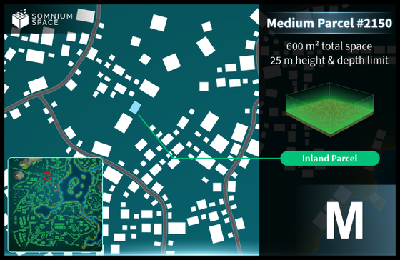 Medium #2150 (M) parcel in Somnium Space