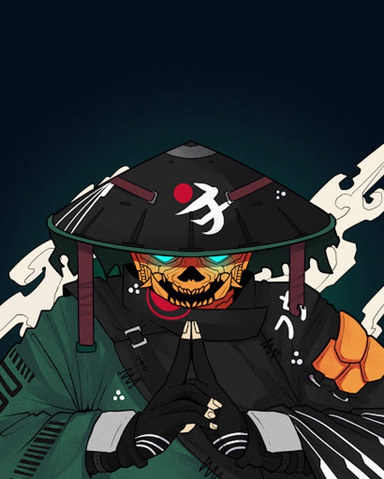 0028 Undead Ronin Masked