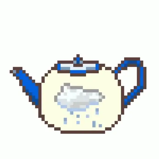 #2261 Magic teapot with feet - Rainy Day 