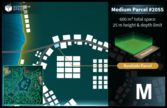 Medium #2055 (M) parcel in Somnium Space