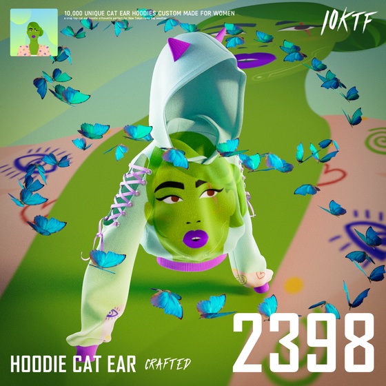 World of Cat Ear Hoodie #2398