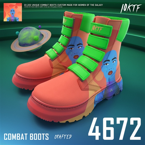 Galaxy Combat Boots #4672