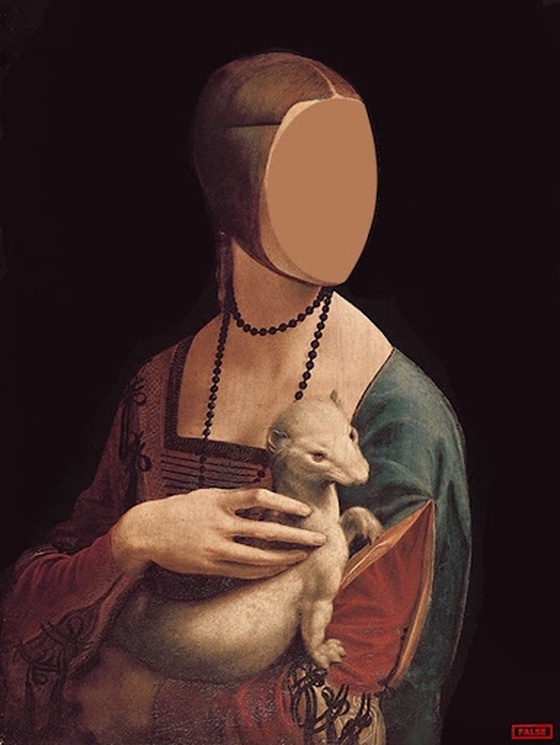 The lady with the ermine - LEONARDO DA VINCI (FALSE!)