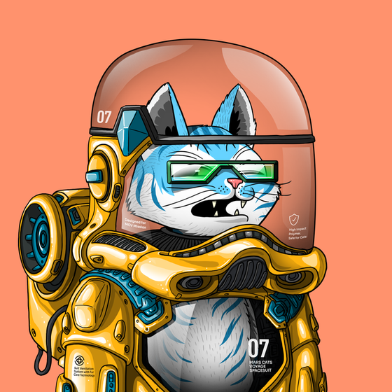 Mars Cat in Spacesuit #1539