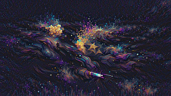 VAST SHOOTING STAR GALAXY