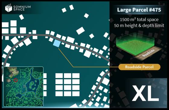 Extra Large #475 (XL) parcel in Somnium Space