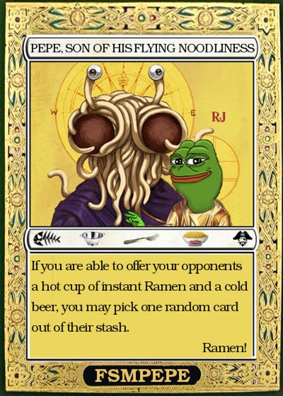 FSMPEPE | SERIES 5 Card 8 | RarePepe | Rare Pepe Wallet 2016 RAMEN NOODLES BEER Time NFT Asset