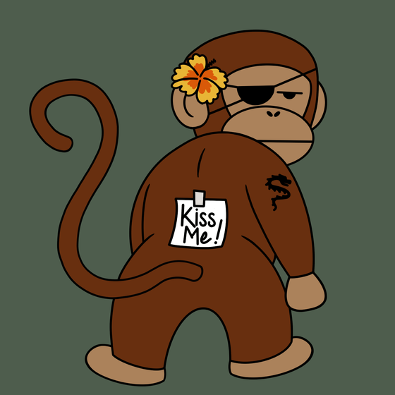 Kiss Me Monkey #4065