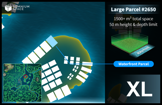 Extra Large #2650 (XL) parcel in Somnium Space