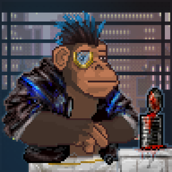 Cyberpunk Ape Executives #122