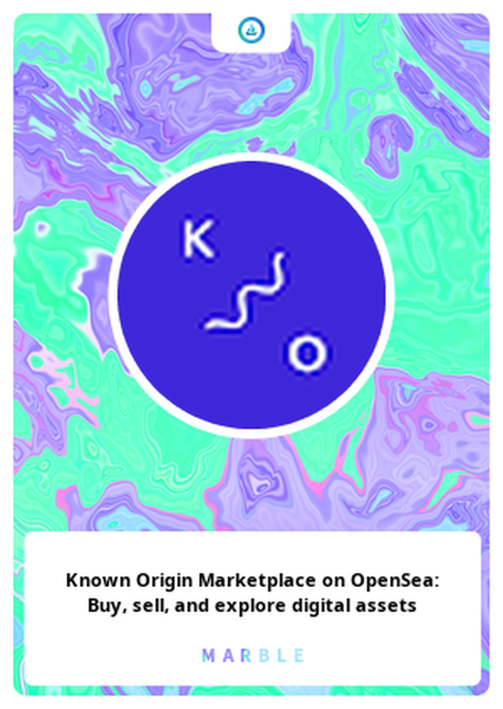 Known Origin Marketplace on OpenSea: Buy, sell, and explore digital assets